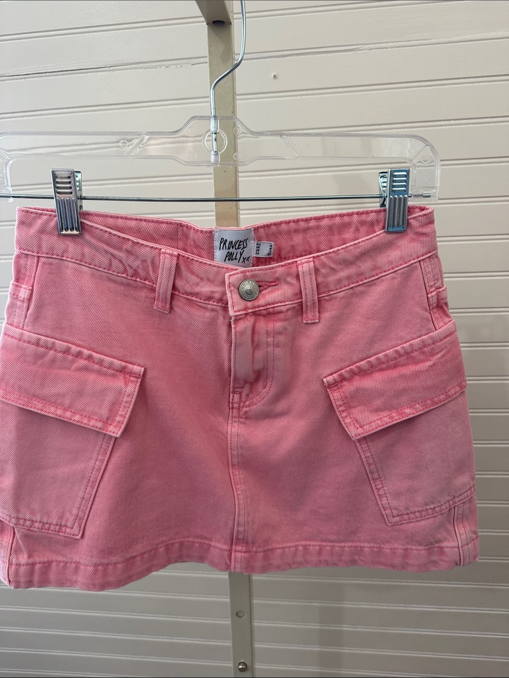 Princess Polly Bubblegum Pink Cargo Mini Skort 0